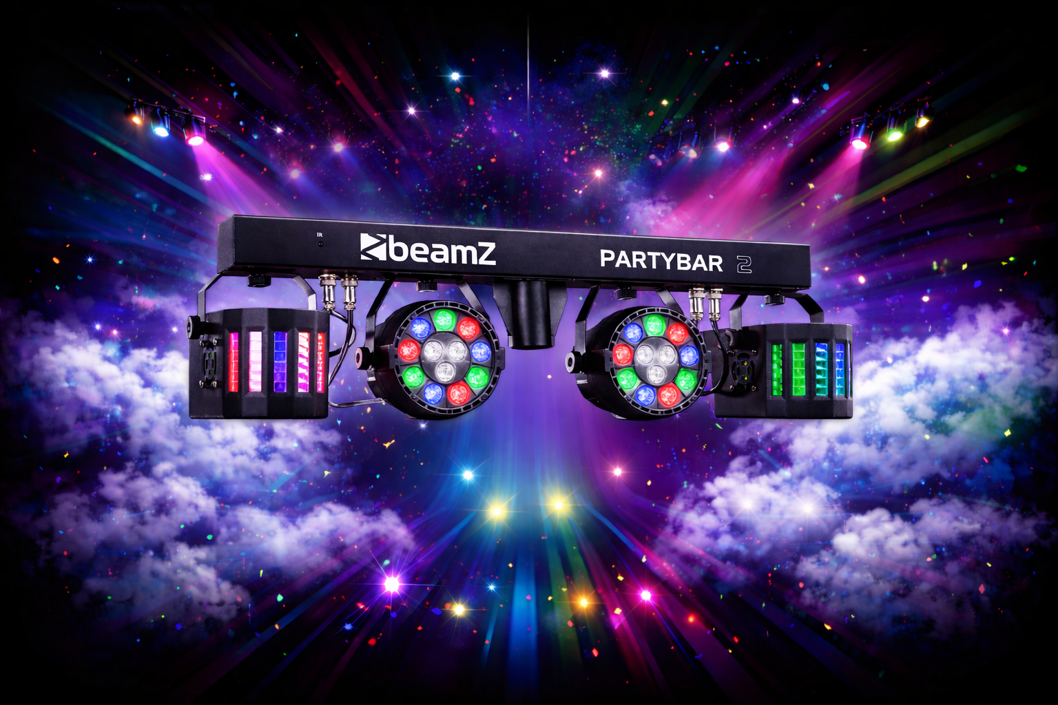 verlichting huren Rotterdam BeamZ Partybar 2 lichtset